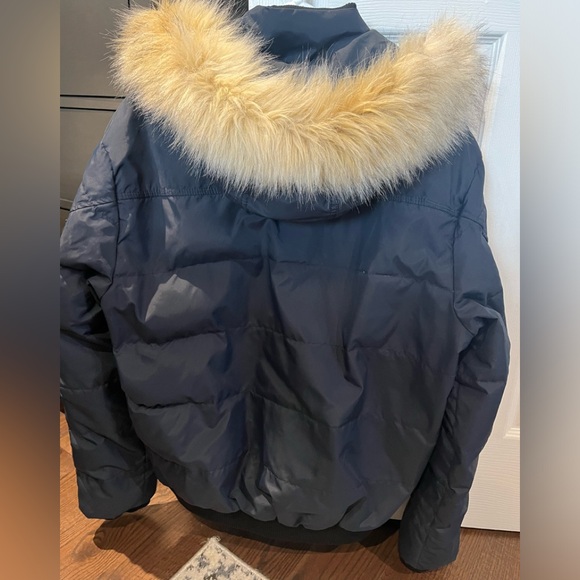 Men’s Pajar Down Filled Bomber Jacket/Coat in size Small/Navy Blue - Picture 2 of 9